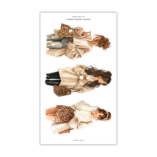 Fashion Girl 33 | Sticker Sheet