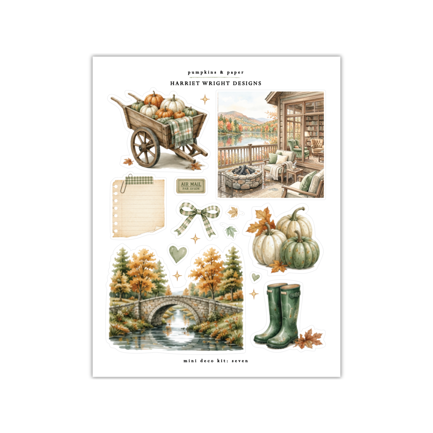 Pumpkins & Paper | Mini Decorative Kit