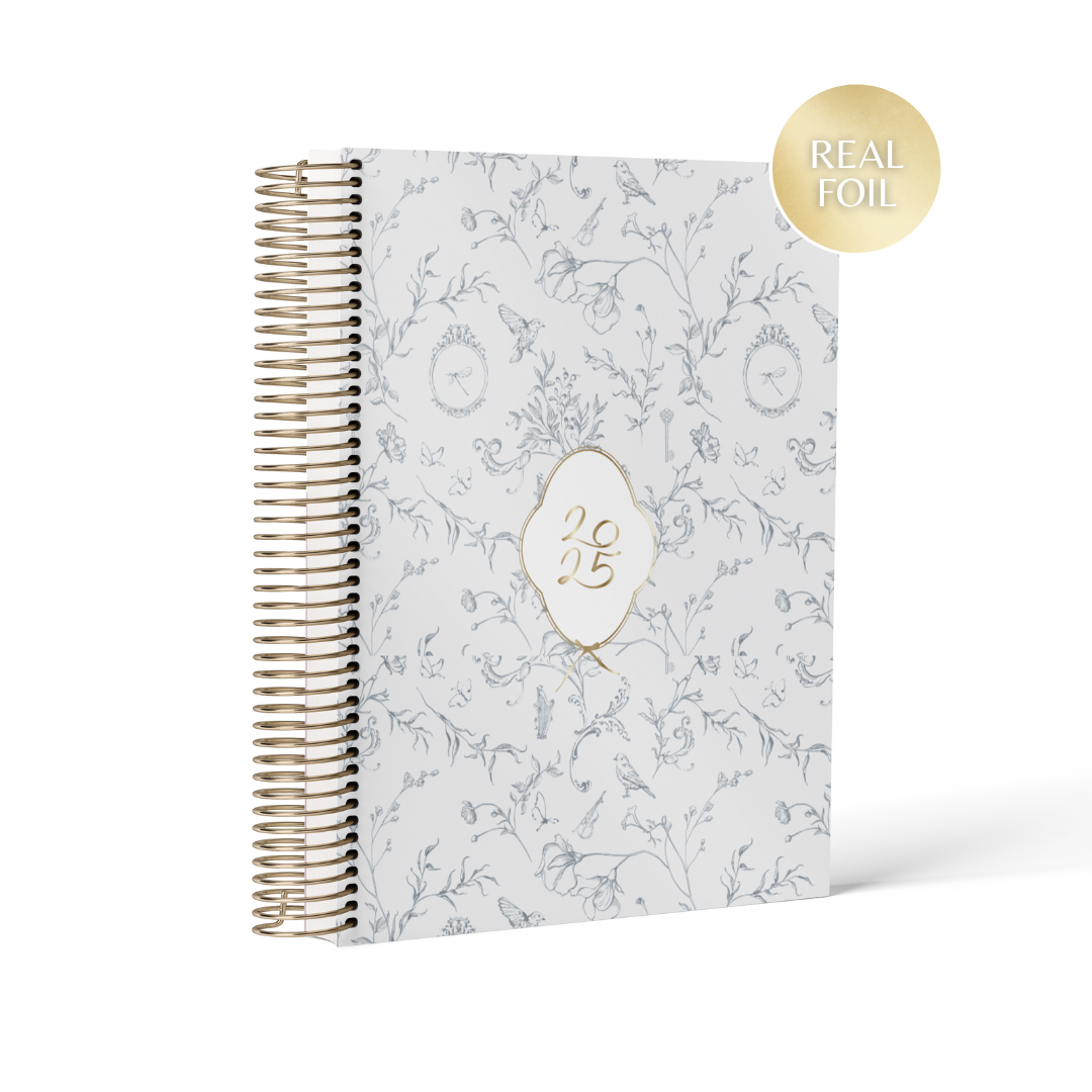 Blue Vintage || Weekly & Daily Grid Planner (A5/B6)