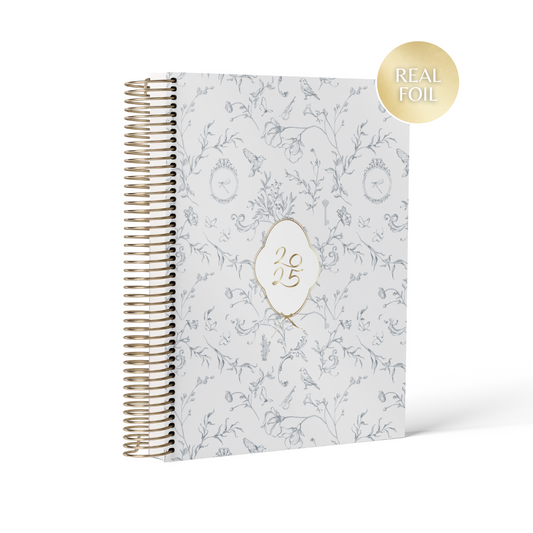 Blue Vintage || A5 Wide Vertical Planner (2025)