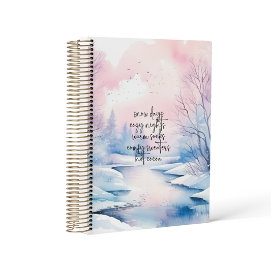Hello Winter || A5 Wide Horizontal Planner