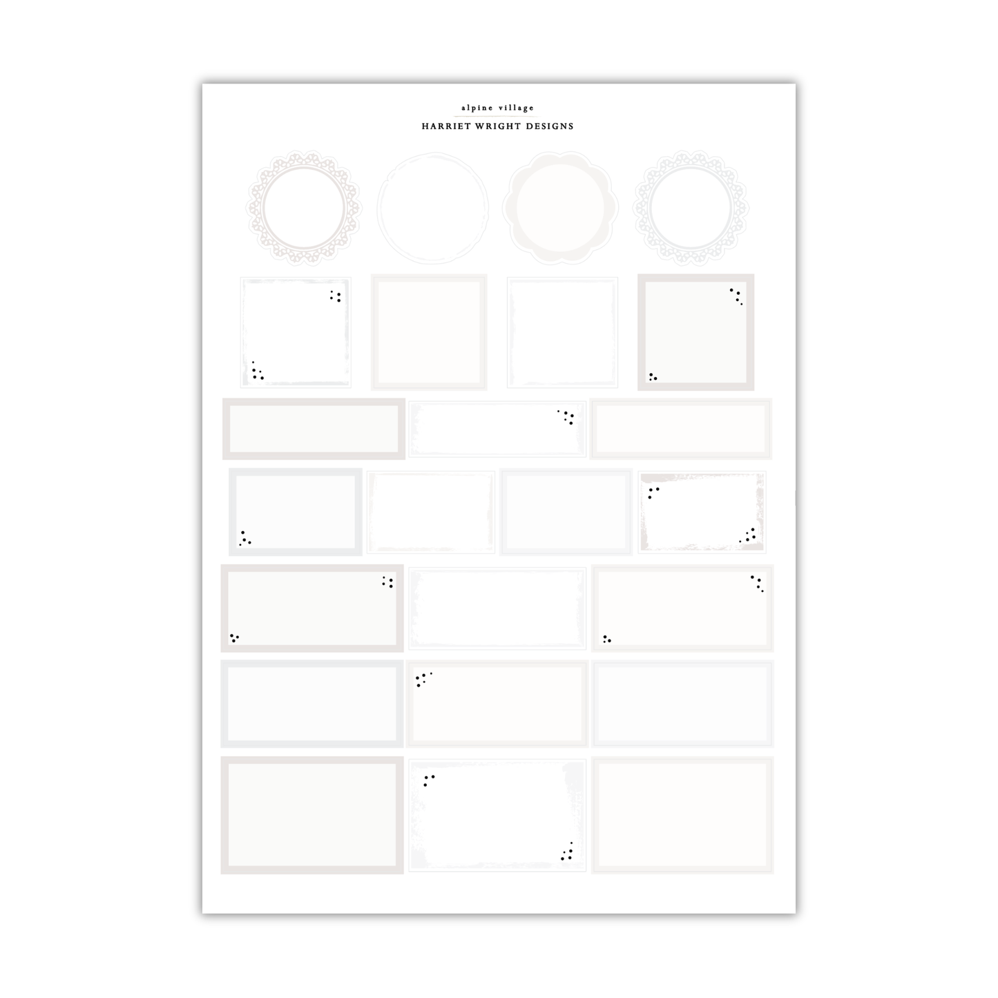 Alpine Village | Weekly Kit