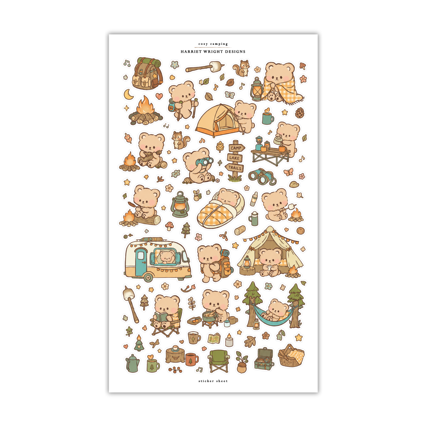 Cozy Camping | Sticker Sheet