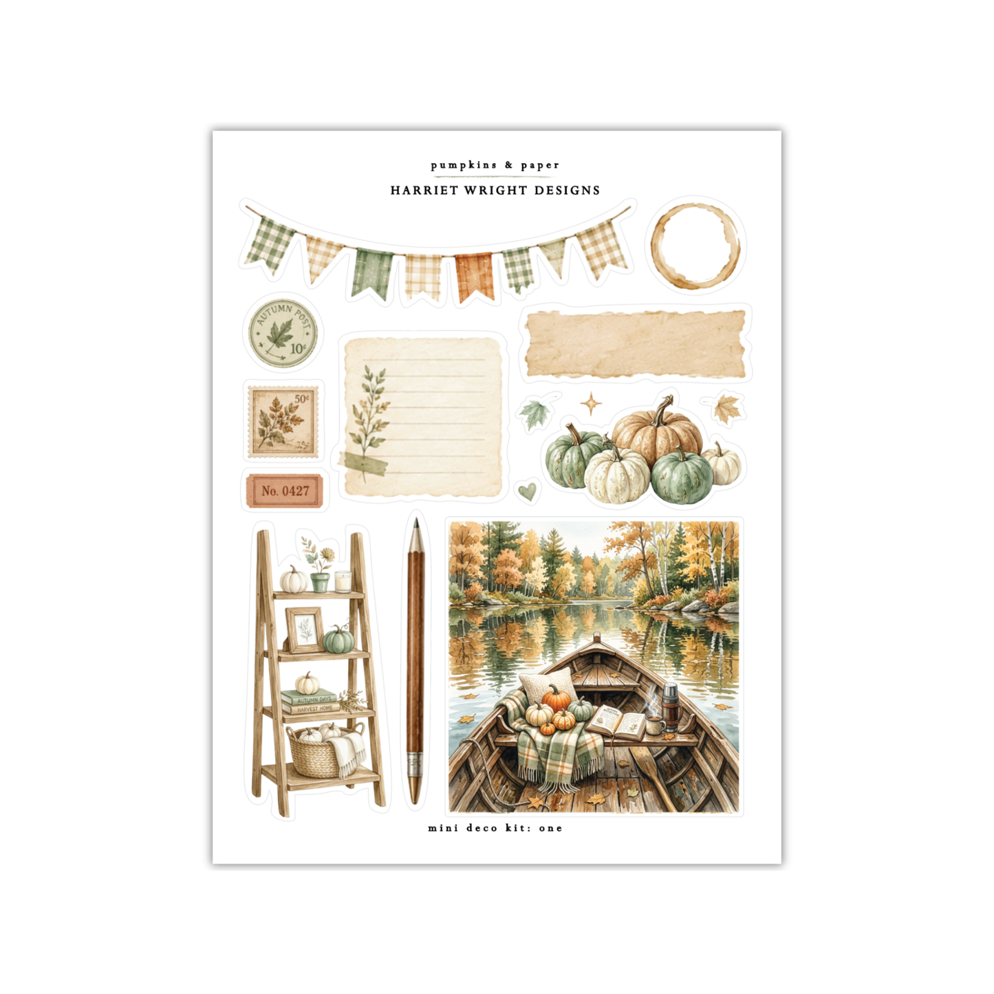 Pumpkins & Paper | Mini Decorative Kit