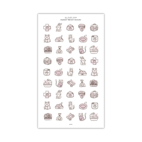 Pet Doodle Icons | Sticker Sheet