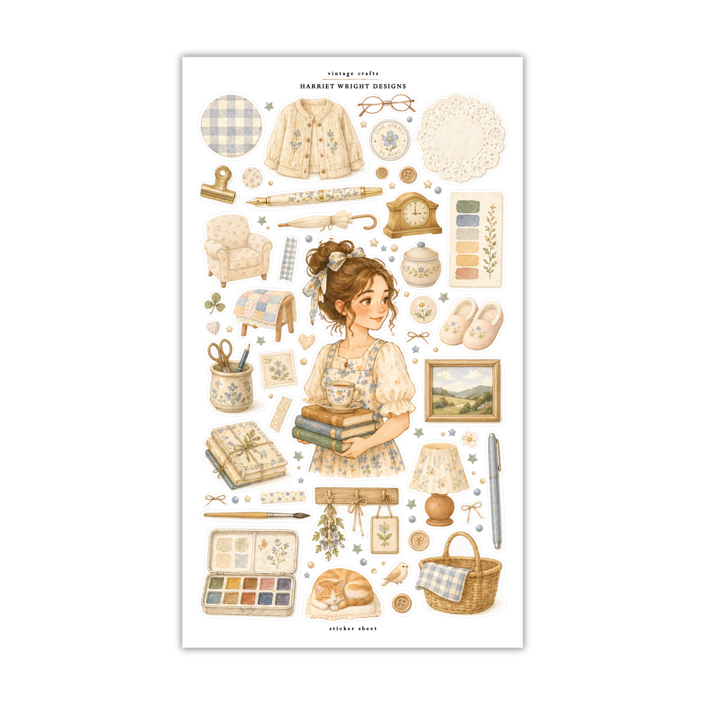 Vintage Crafts | Sticker Sheet