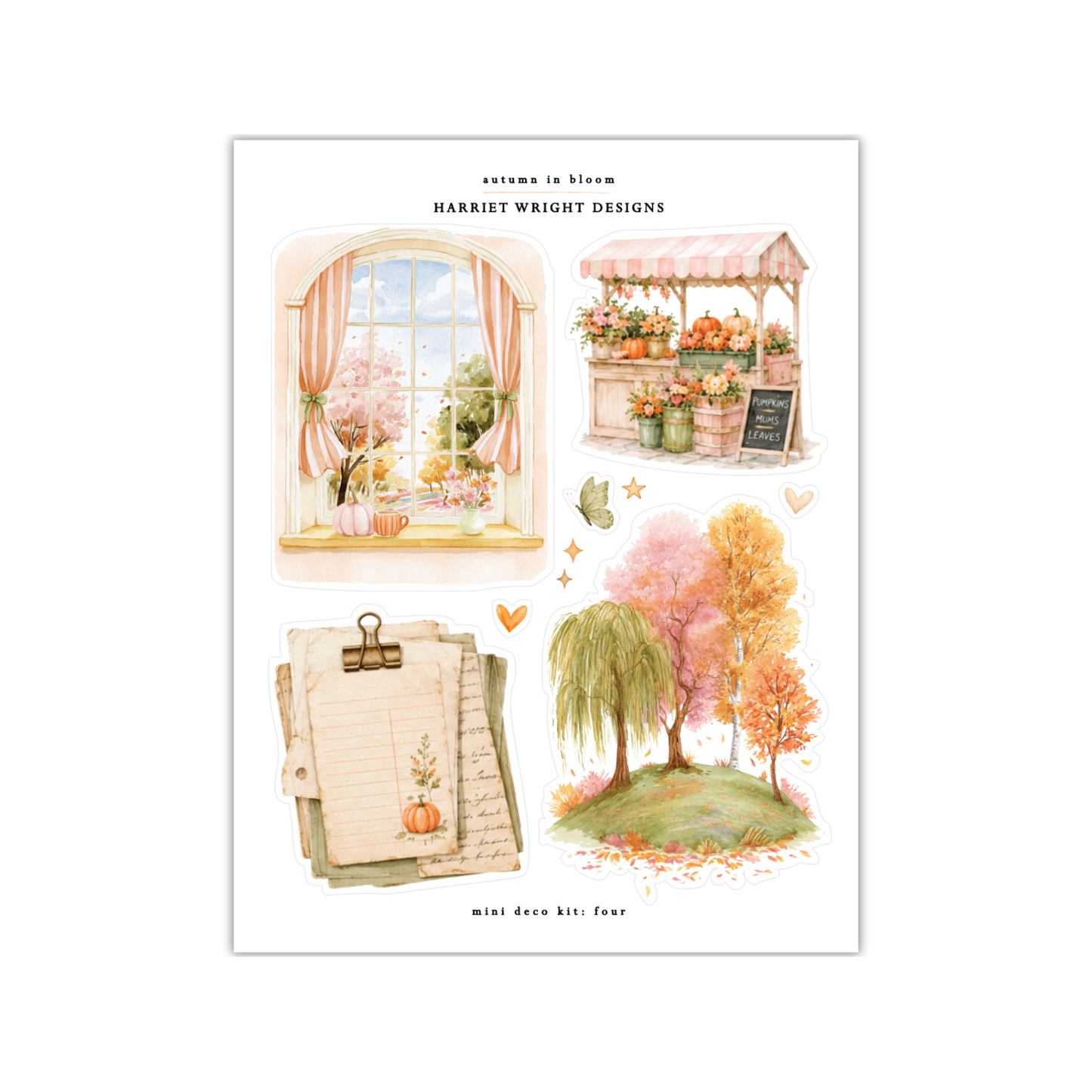 Autumn in Bloom | Mini Decorative Kit