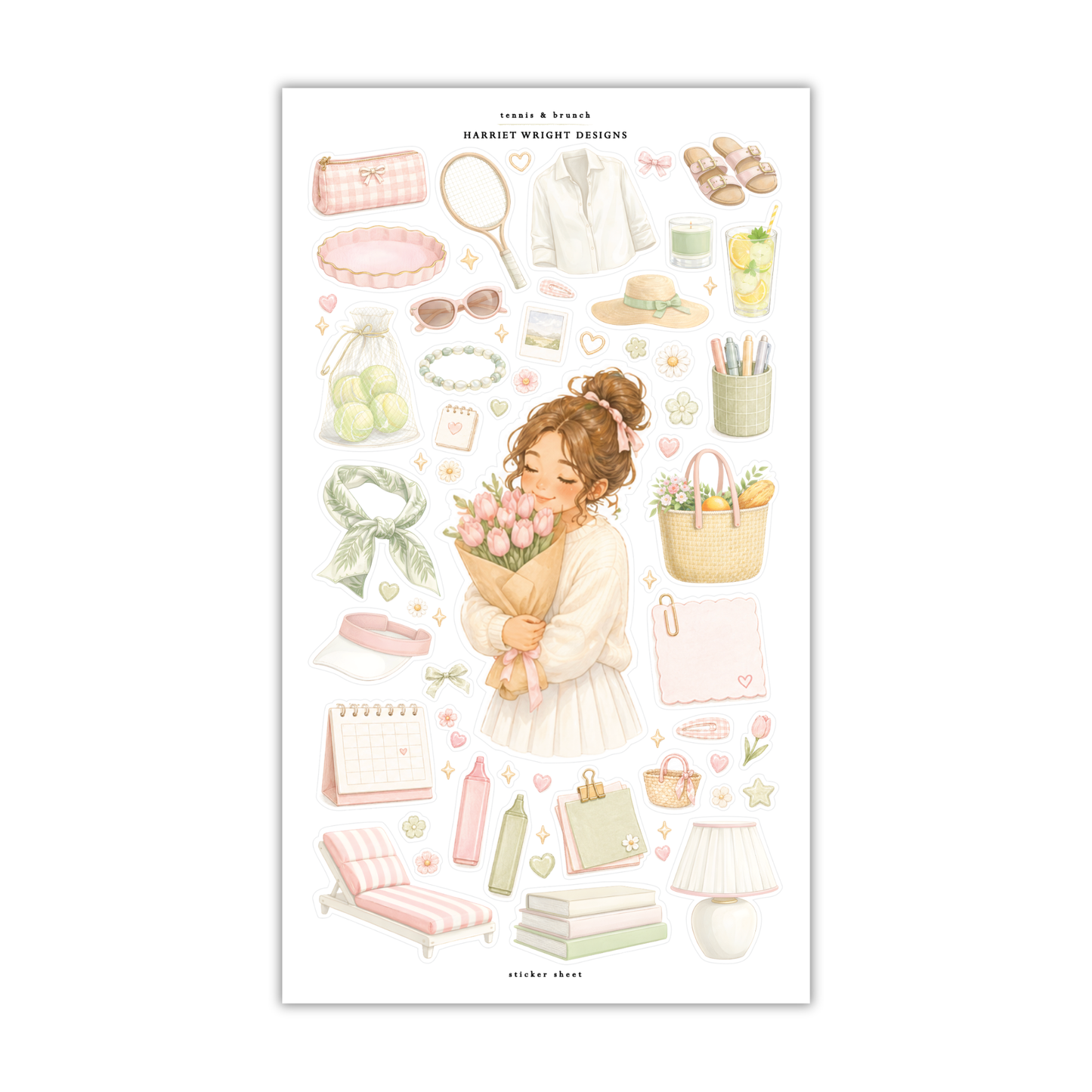 Tennis & Brunch | Sticker Sheet