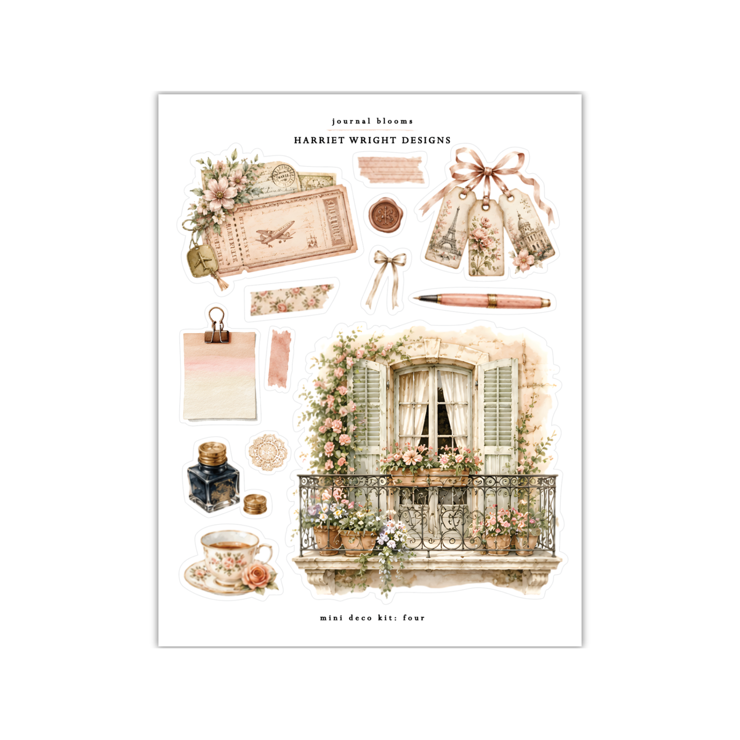 Journal Bloom | Mini Decorative Kit