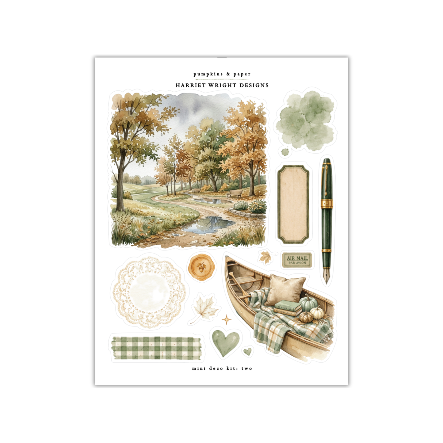 Pumpkins & Paper | Mini Decorative Kit