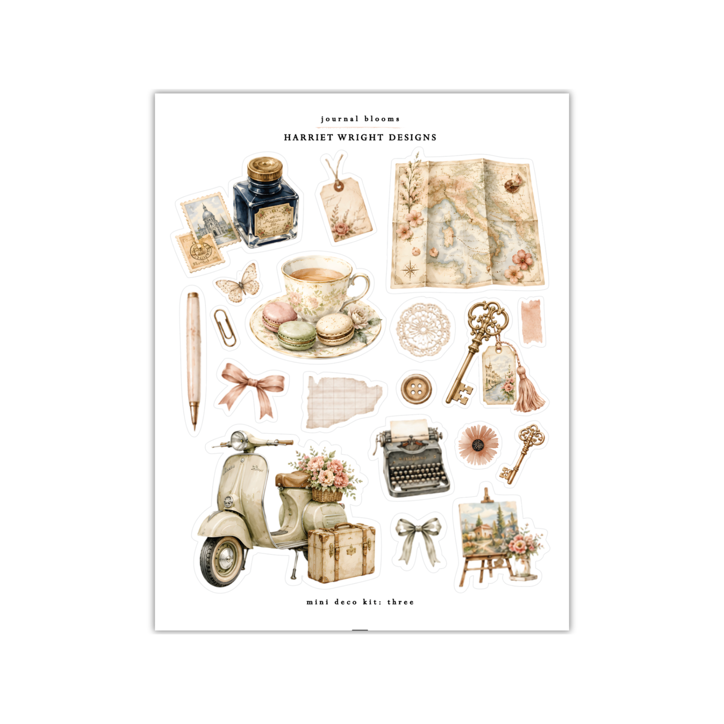 Journal Bloom | Mini Decorative Kit