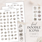 Food Doodle Icons | Sticker Sheet