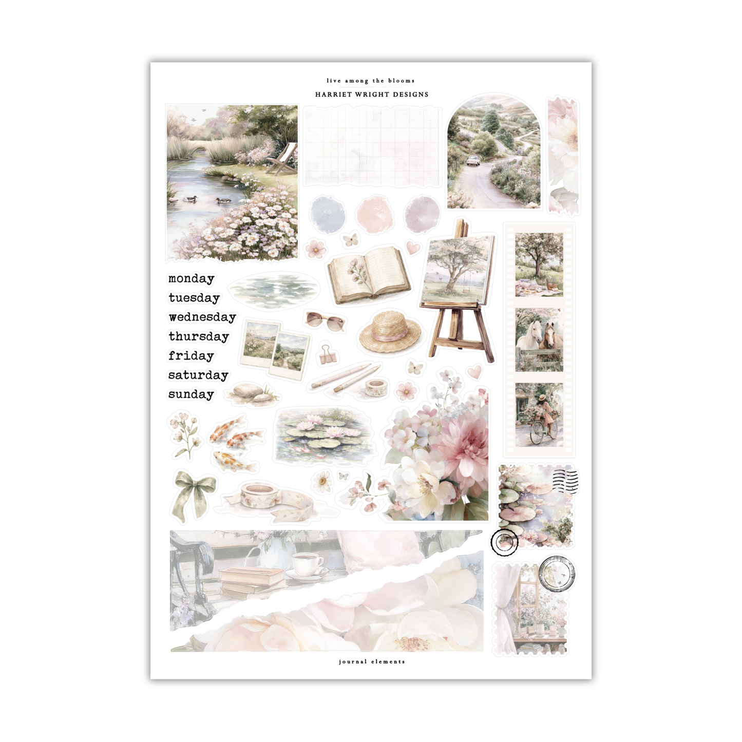 Live Among the Blooms | Journal Elements