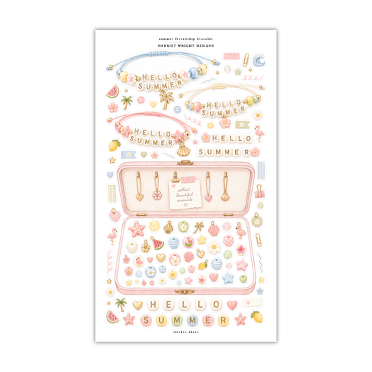 Summer Friendship Bracelet | Sticker Sheet