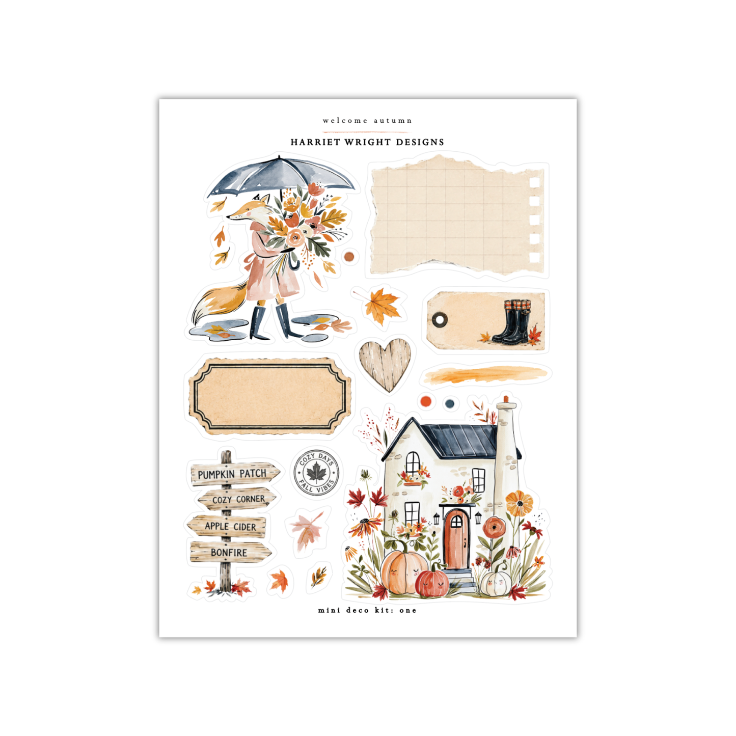 Welcome Autumn | Mini Decorative Kit