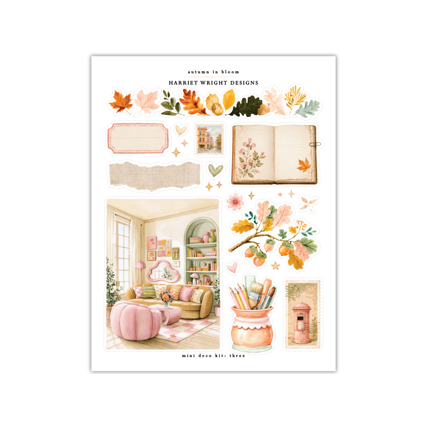 Autumn in Bloom | Mini Decorative Kit