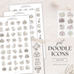 Pet Doodle Icons | Sticker Sheet