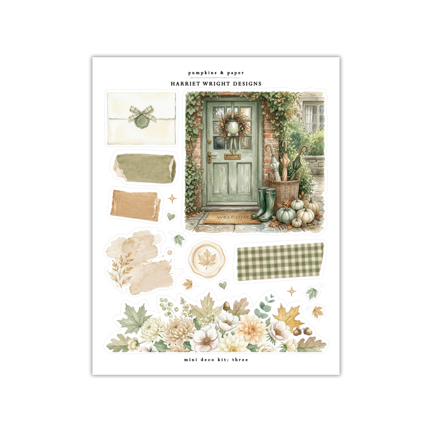 Pumpkins & Paper | Mini Decorative Kit