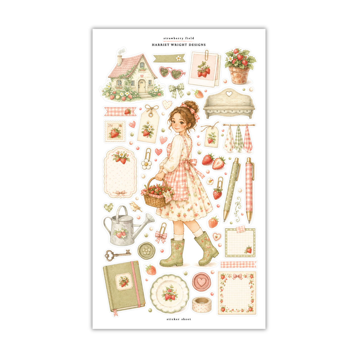 Strawberry Field | Sticker Sheet