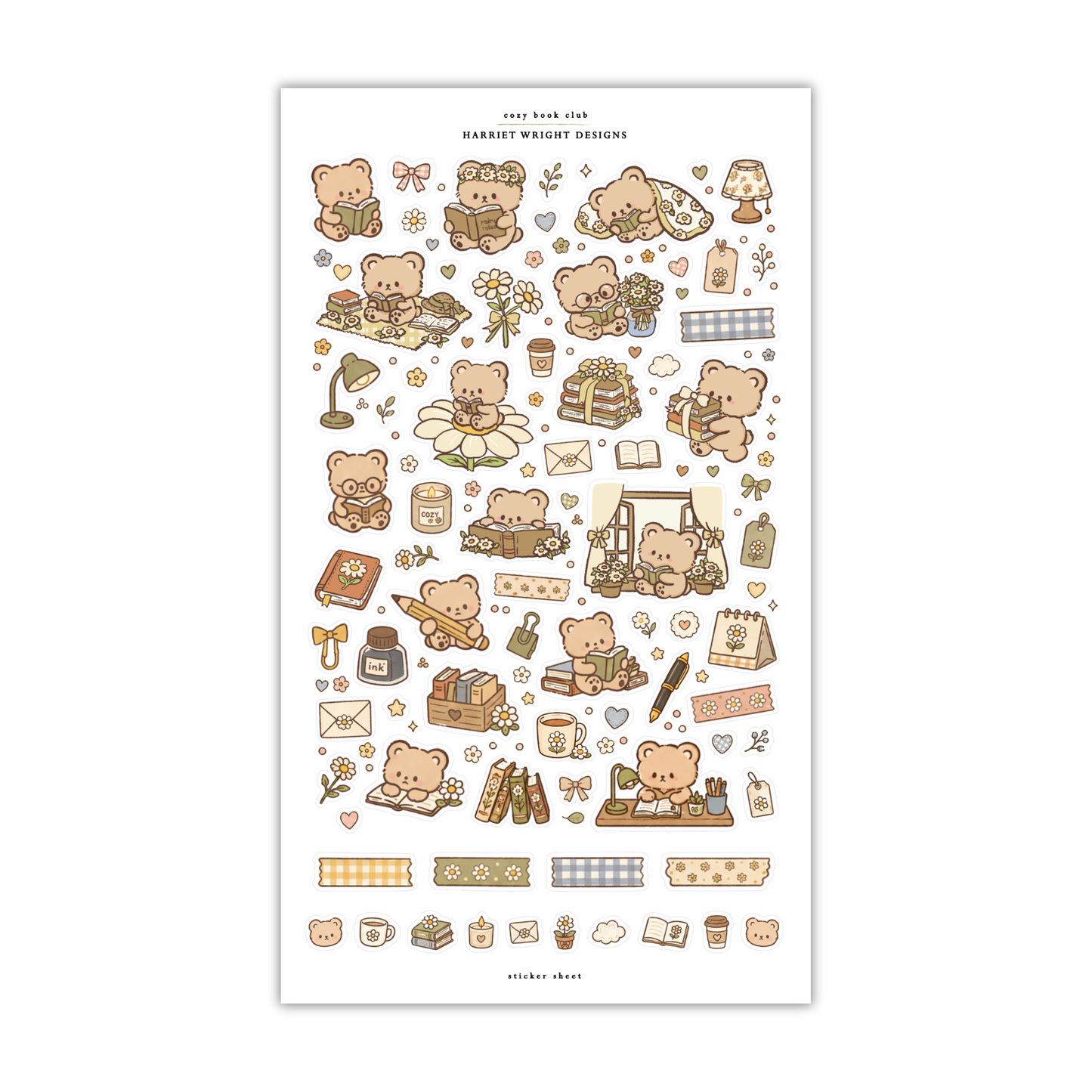 Cozy Book Club | Sticker Sheet