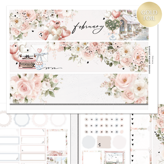 February | A5 Wide | Monthly Kit