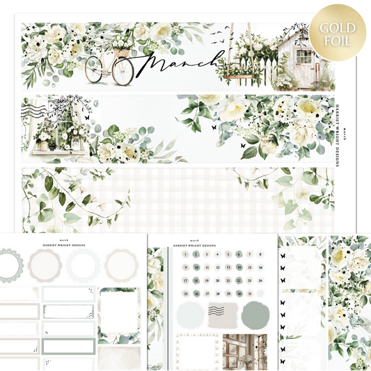 March | A5 Wide | Monthly Kit