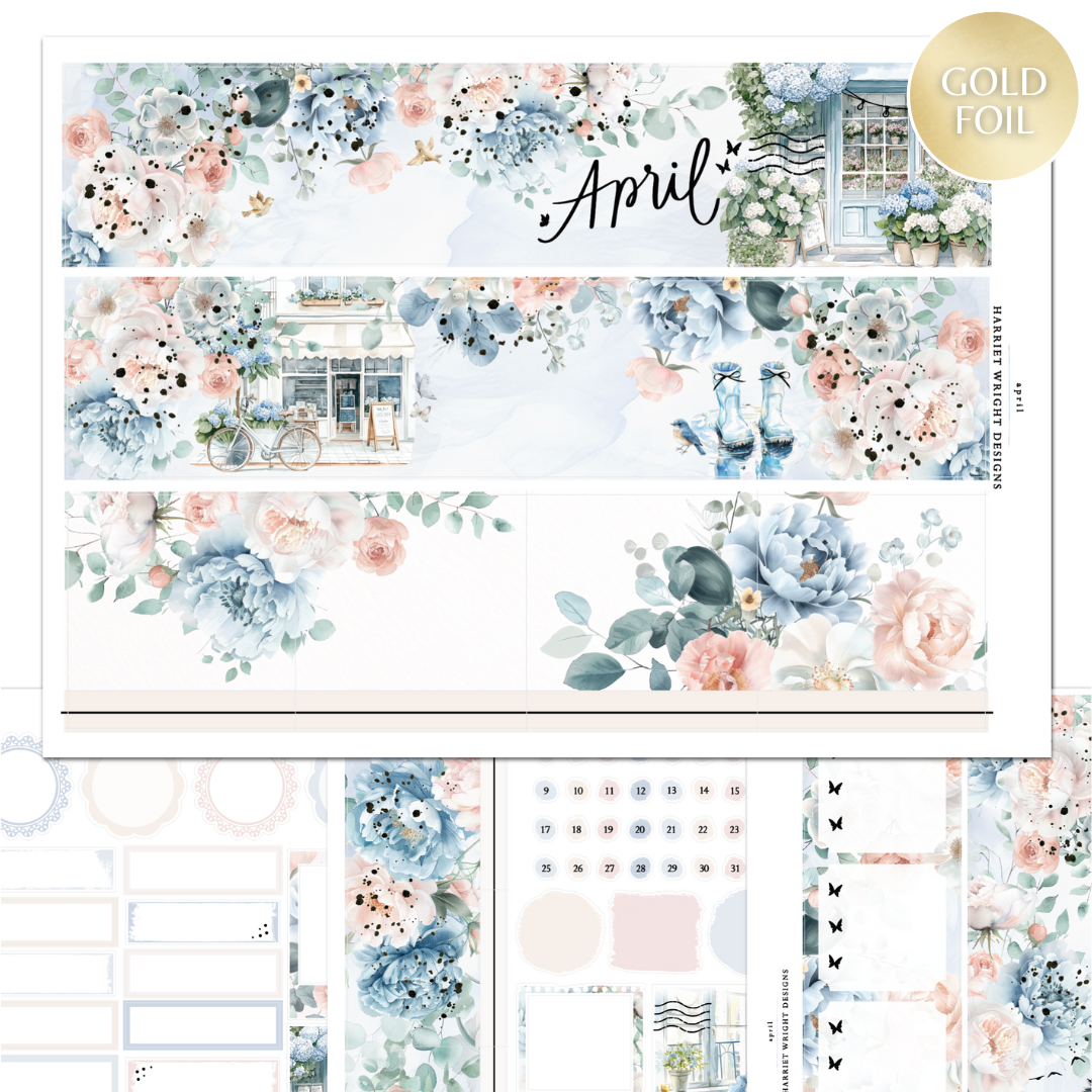 April | A5 Wide | Monthly Kit