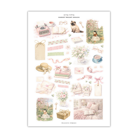 Spring Reading | Decorative Elements