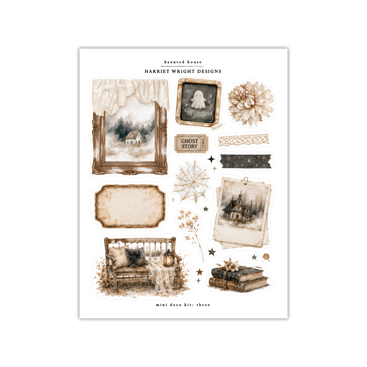 Haunted House | Mini Decorative Kit
