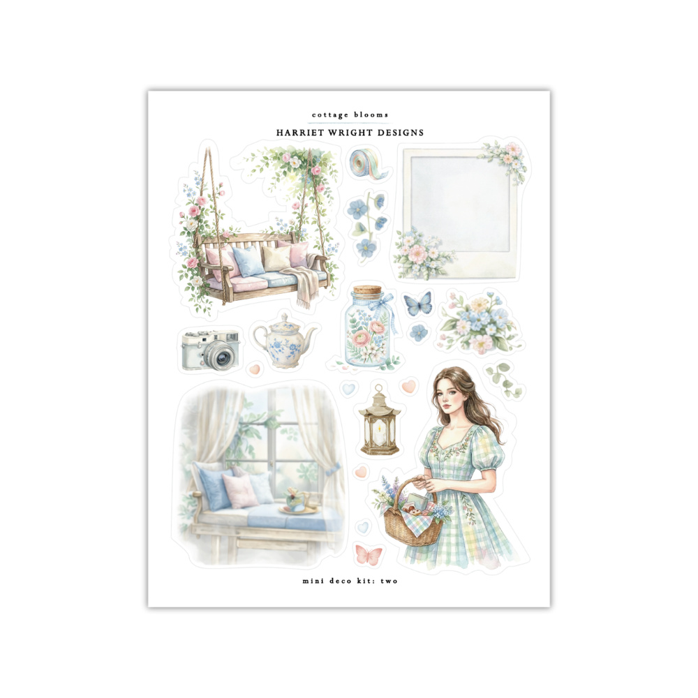 Cottage Blooms | Mini Decorative Kit