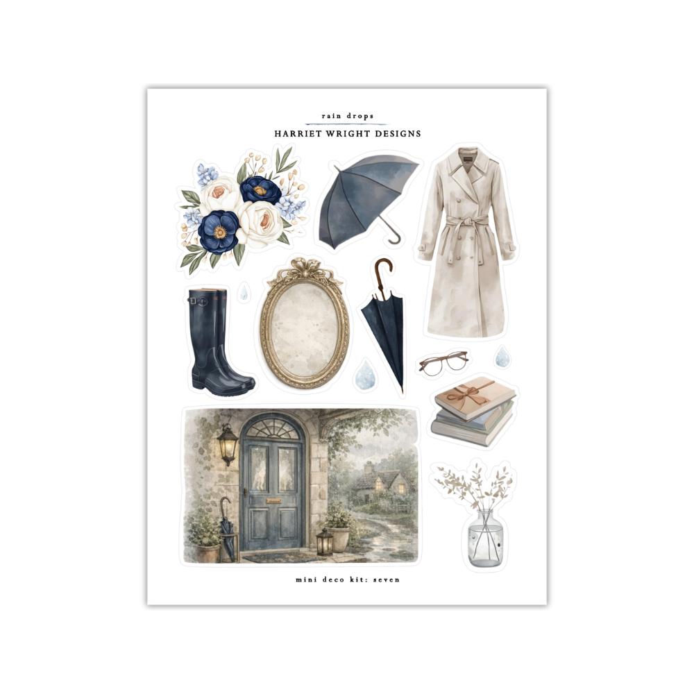 Rain Drops | Mini Decorative Kit