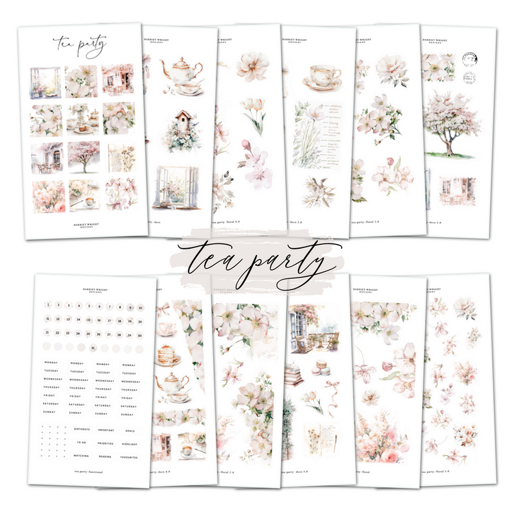 Tea Party || Decorative Collection (12 Sheets)