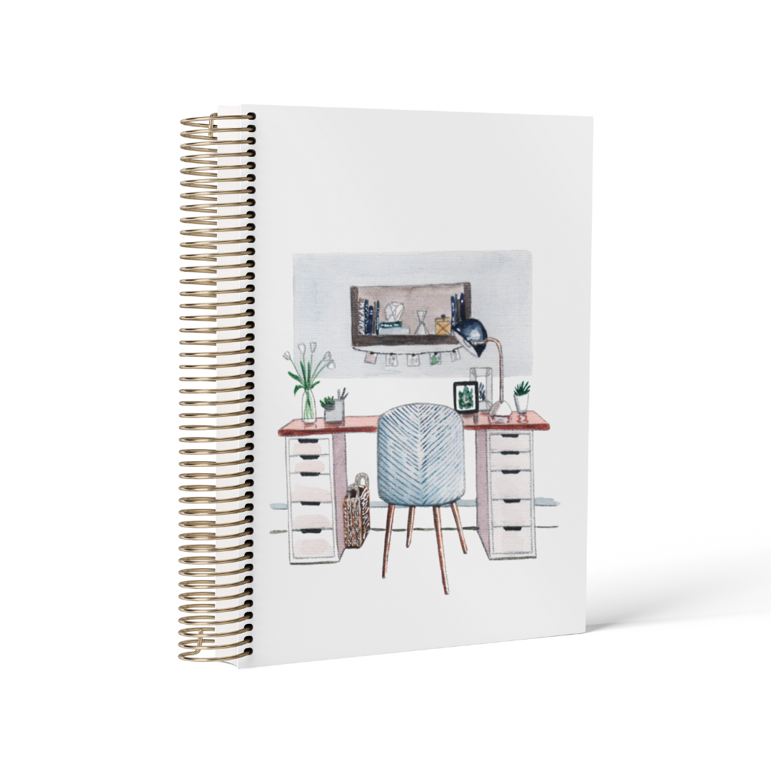 Journal Desk || Weekly & Daily Grid Planner (A5/B6)