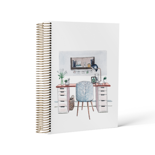 Journal Desk || Weekly & Daily Grid Planner (A5/B6)