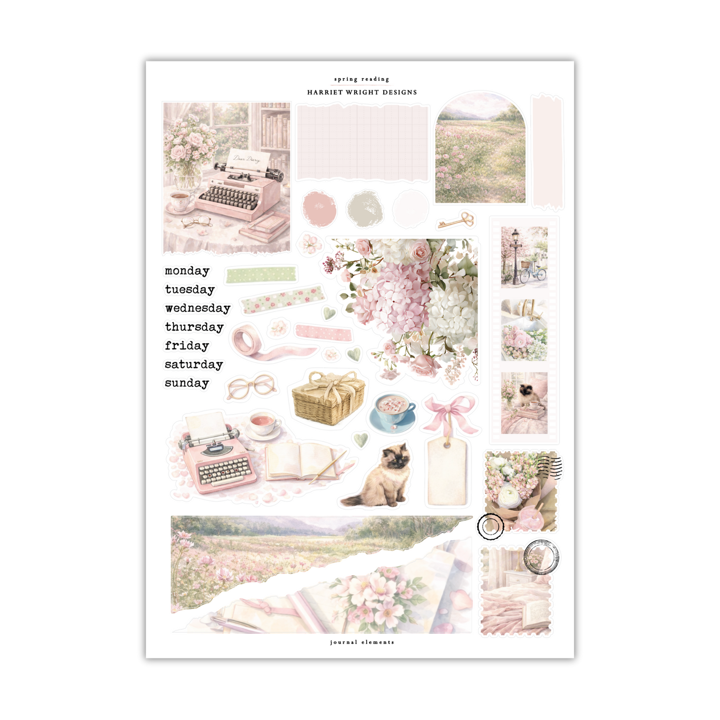 Spring Reading | Journal Elements
