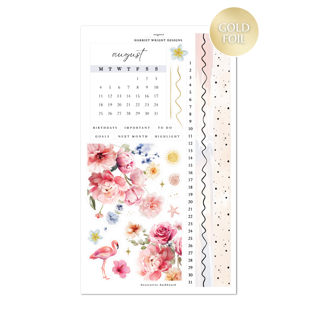 August | Decorative Dashboard