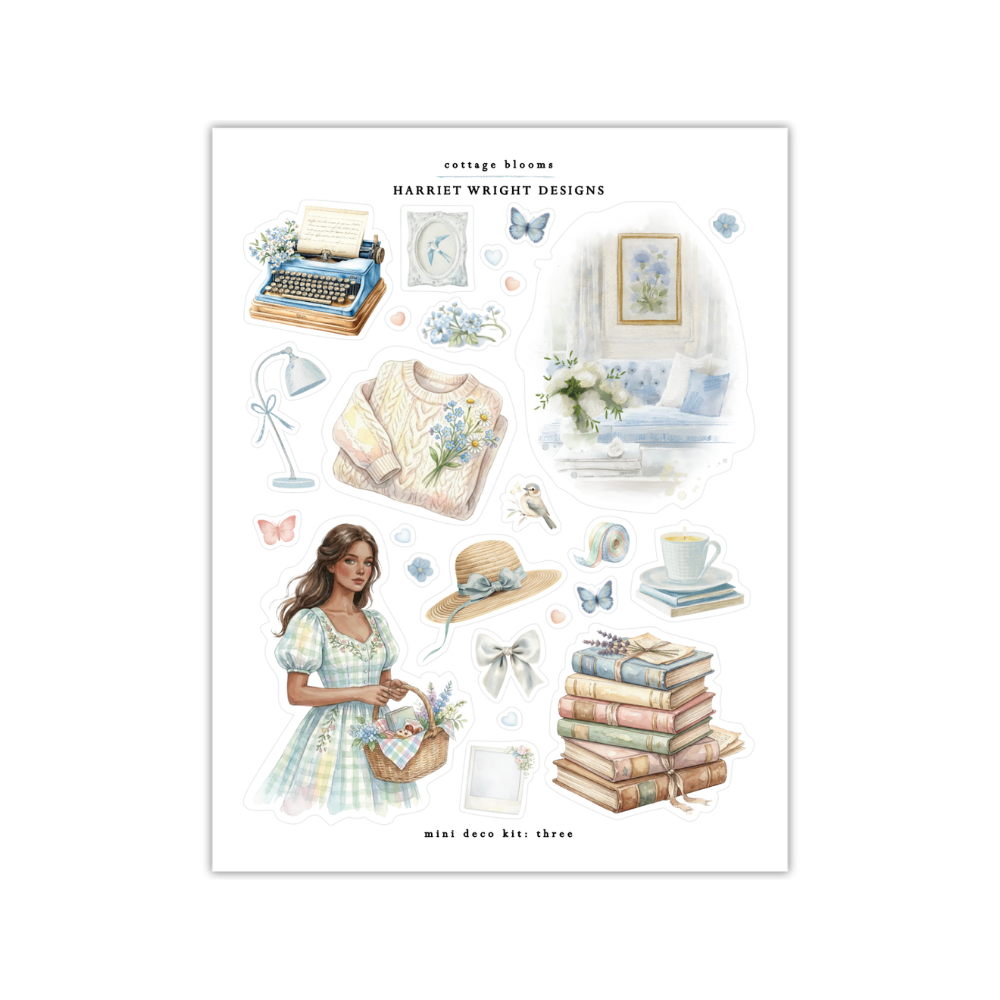 Cottage Blooms | Mini Decorative Kit