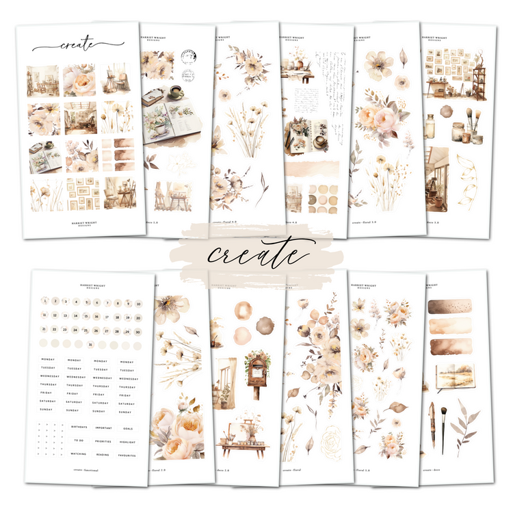 Create || Decorative Collection (12 Sheets)