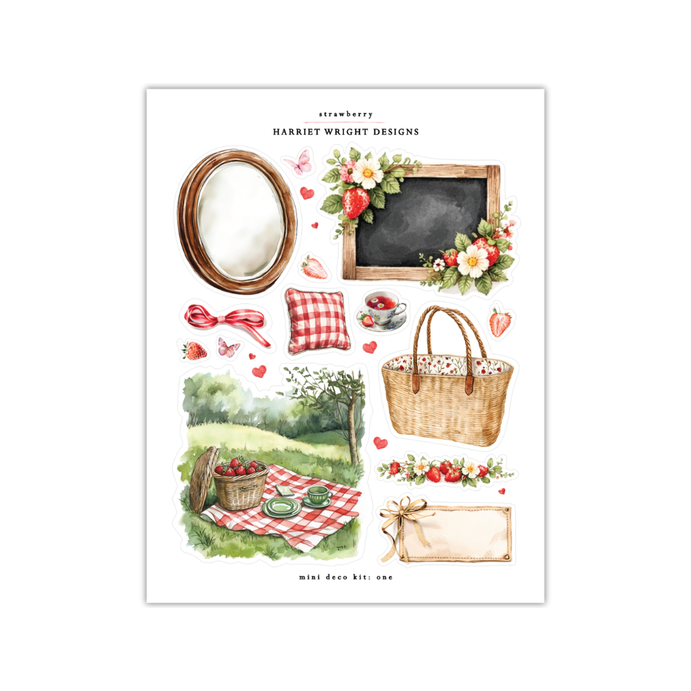 Strawberry | Mini Decorative Kit