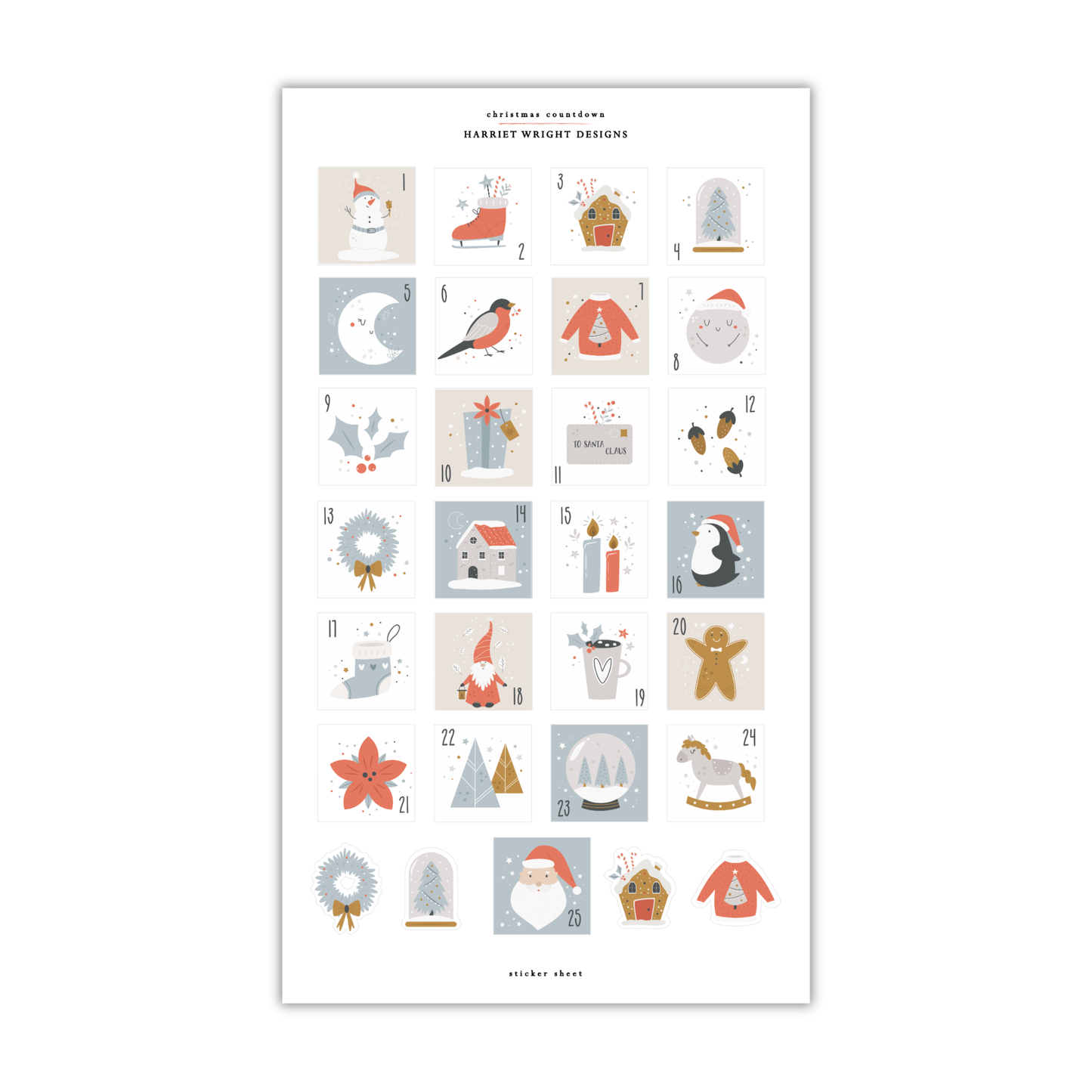 Christmas Countdown | Sticker Sheet