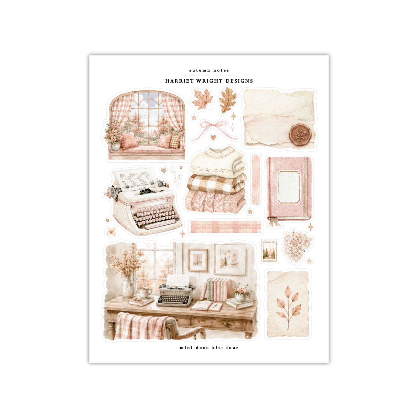 Autumn Notes | Mini Decorative Kit