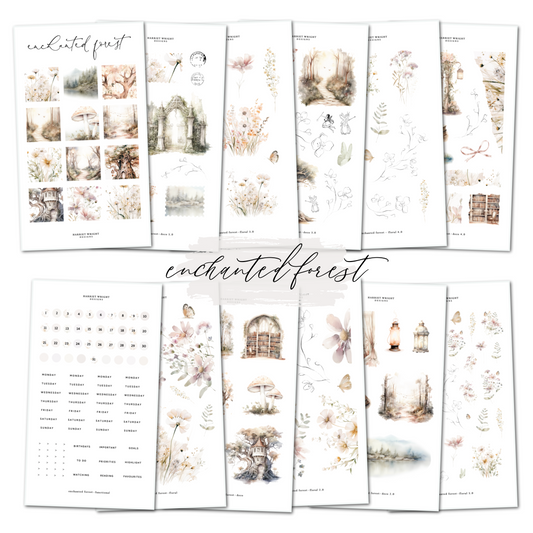 Enchanted Forest || Decorative Collection (12 Sheets)