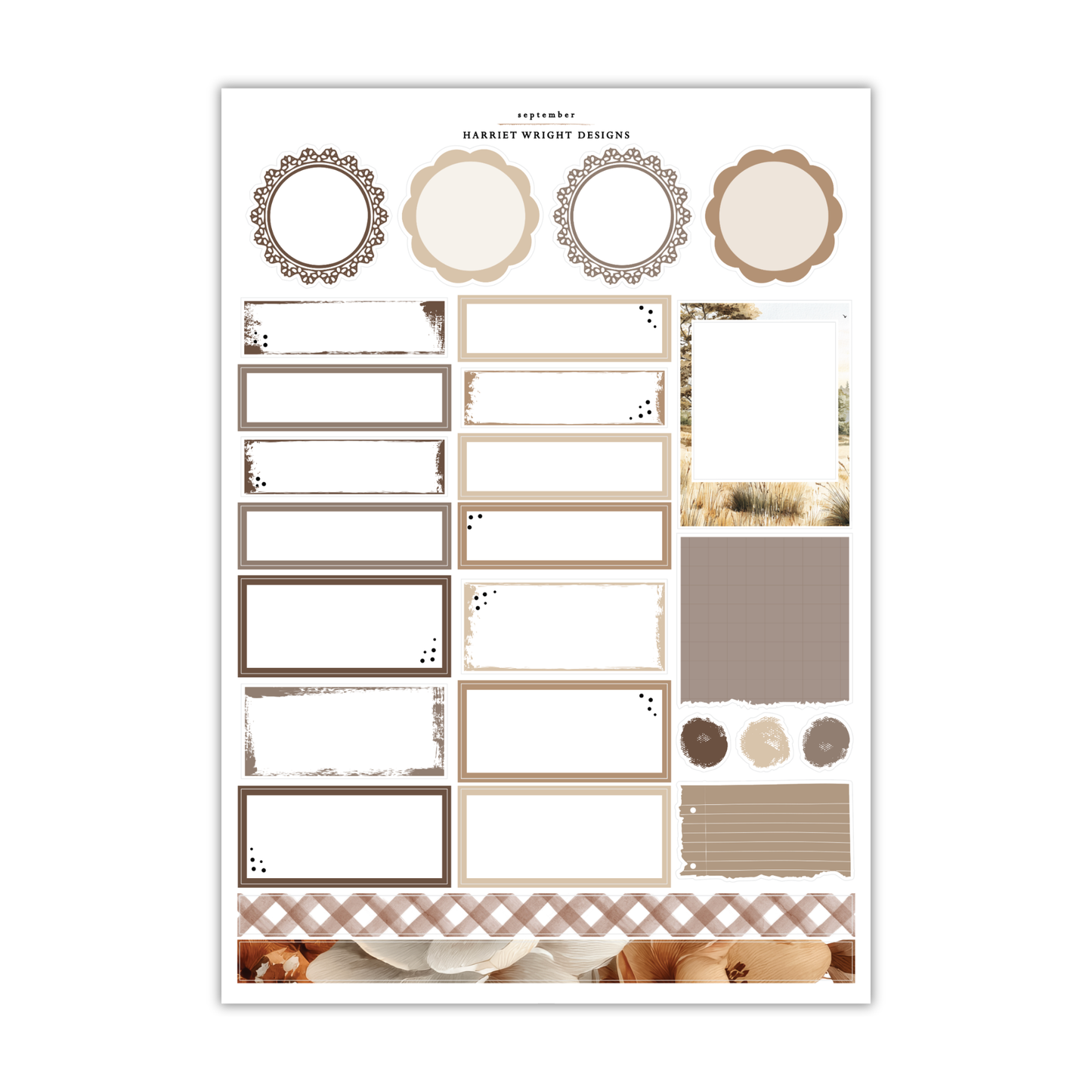 September 2026 | A5 Wide | Monthly Kit