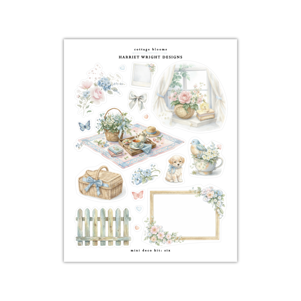 Cottage Blooms | Mini Decorative Kit
