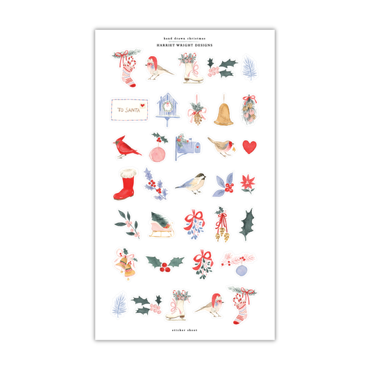 Hand-drawn Christmas | Sticker Sheet