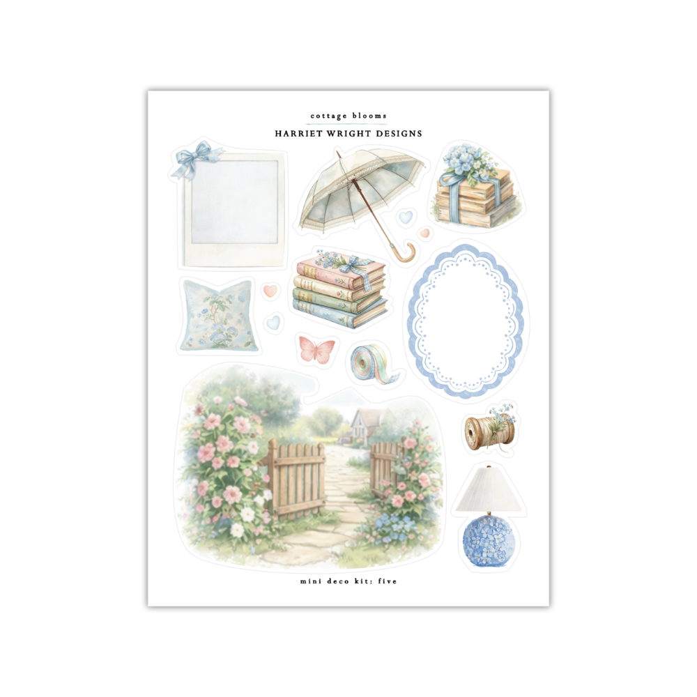 Cottage Blooms | Mini Decorative Kit