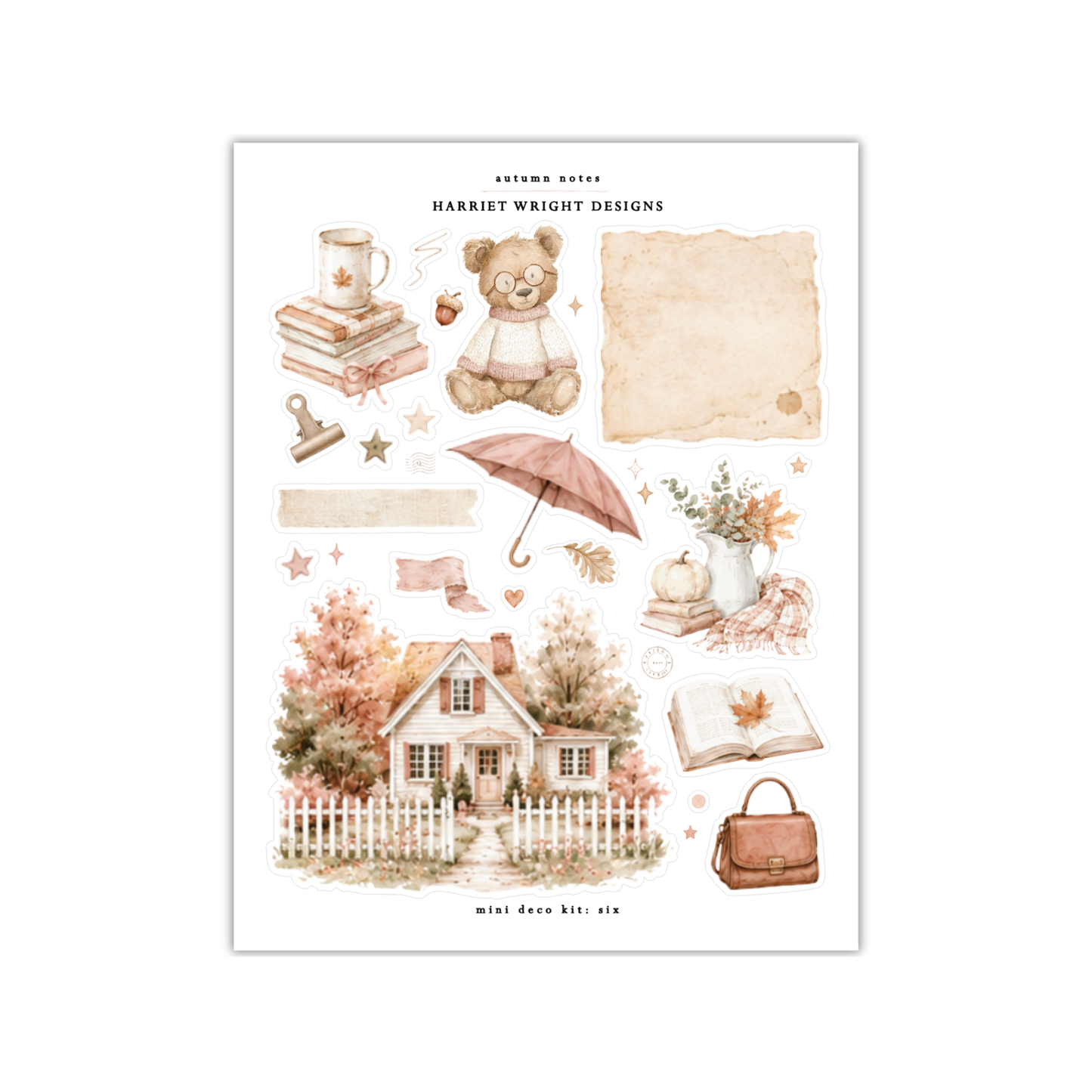 Autumn Notes | Mini Decorative Kit