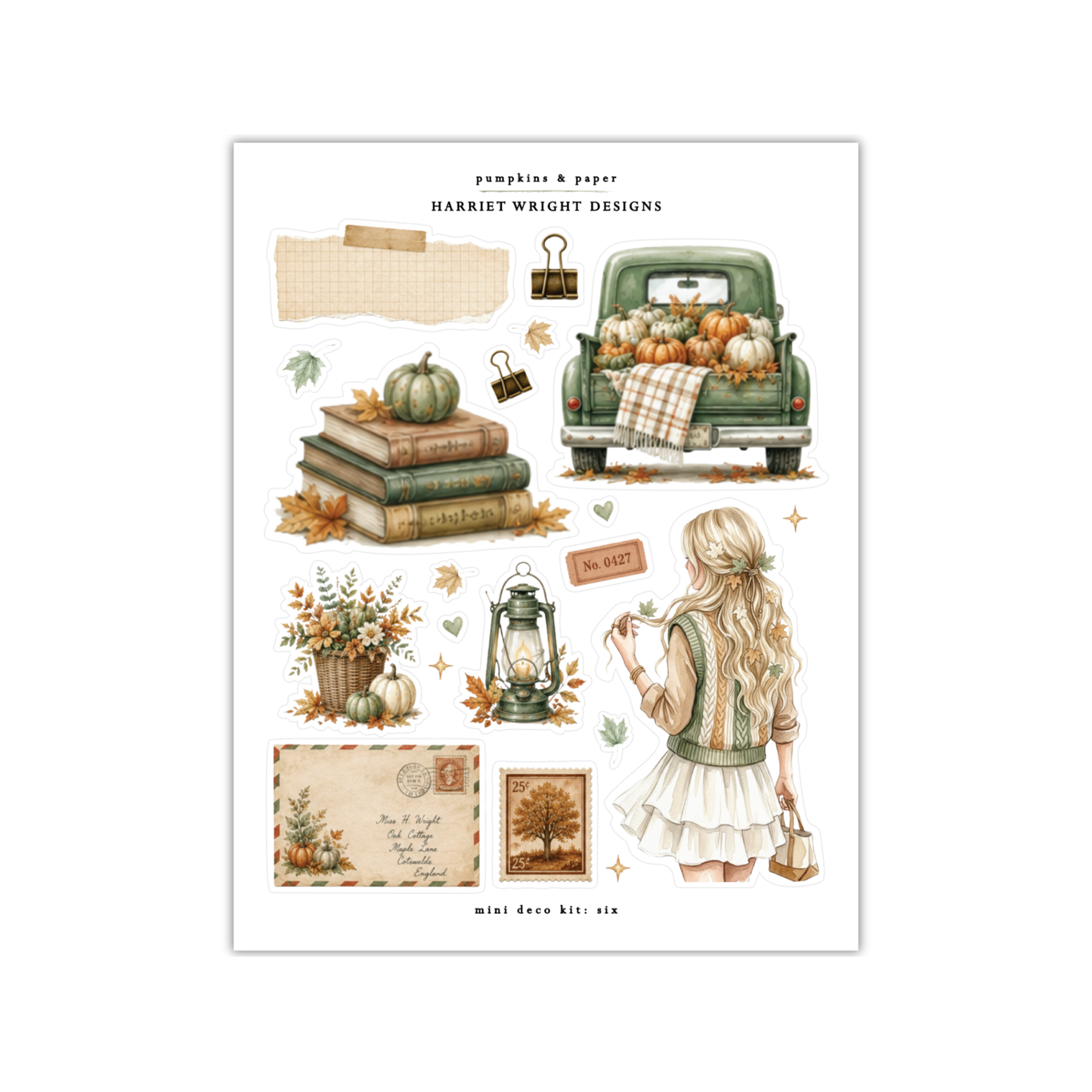 Pumpkins & Paper | Mini Decorative Kit