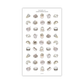 Food Doodle Icons | Sticker Sheet