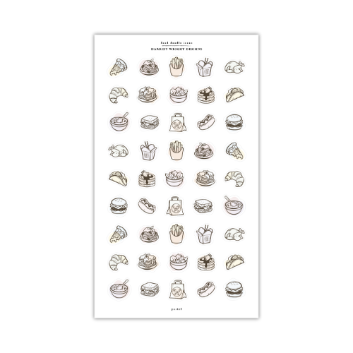 Food Doodle Icons | Sticker Sheet